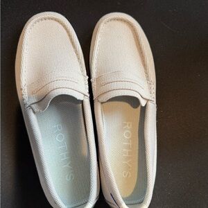 Rothy's Light Gray Loafers “The Driver” worn once